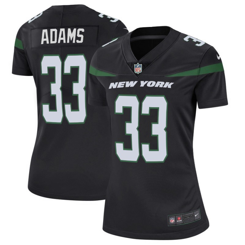 Women's New York Jets #33 Jamal Adams 2019 Black Vapor Untouchable Limited Stitched NFL Jersey(Run Small)